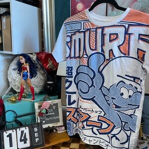 Smurf Cartoon Kanji Cool Manga Otaku Vibes